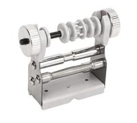 POENVFPO Archery Bow Serving Thread Jig, Drum Fast Easy Replacement Stable Winding, with Silicone and Metal Buckle Design, for Recurve Bow Traditional (White)