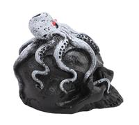 POENVFPO Aztec Death Whistles, Resin High Decibel Scream Skull Whistle Fun Prank Tool Gag Toy for Halloween & April 1st Surprises (White)