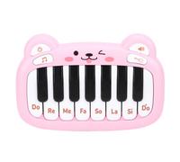 POENVFPO Baby Piano ABS Pocket Sized Keyboard with Realistic Sound, Toddler Music Toy with Dual- Design for Home and Travel Learning (Pink)