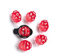 POENVFPO Ball Liner, ABS Plastic Golf Alignment Tool, 7Pcs Ball Marker Template for Precise Line Drawing, Golf Accessories for Enthusiasts (As shown in the figure)