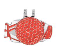 POENVFPO Ball Marker, Metal Hat Clip with 1 Round Coin, Lightweight Durable Accessory for Practicing, 3 Colors (Red)