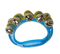 POENVFPO Band Wrist Bell, Plastic Handbells for Kids with Crisp Sound, Musical Percussion Instrument for Early Education, Parent Child Interaction and Sociability (Blue)