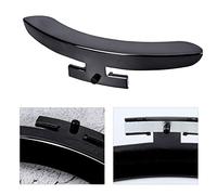 POENVFPO Banjo Armrest, Single Leg Repair Protector for Retro Model Banjo | Zinc Alloy, Mirror Finish, for Brackets with Two Apart Rim Hooks, Black Decoration