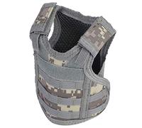 POENVFPO Beverage Can Holder Vest, Adjustable Shoulder Straps and Waist, with MOLLE Webbing and Adhesive Tape, for 350ml to 550ml Bottles Cans Insulation Decoration (ACU Digital)