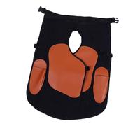 POENVFPO Black Canvas Farrier Apron, Adjustable Belt and Leg Straps, Tool Pockets and Magnets for Horse Shoeing Hoof Trimming Work