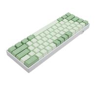 POENVFPO Blue Switch Mechanical Keyboard RGB Backlit 61 Keys 60% Three Wireless Mode for OS White