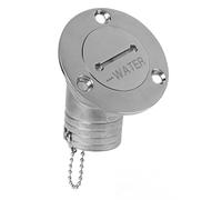 POENVFPO Boat Deck Filler, Marine Stainless Steel Boat Deck Filler with Key Mirror Polished Hardware for Yacht RV 45 Degrees 1.5in 38mm (Water