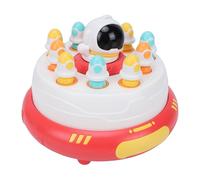 POENVFPO Bounce and Catch Toy, Interactive Rotating Tabletop Game with 360° Rotation and Music for Toddlers, Parent Child Playtime and Early Learning (Red)
