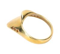 POENVFPO Brass Archery Thumb Ring, Finger Protector Guard for Mongolian Release and Horseback Archery Safety (24mm/0.94in)