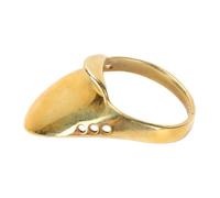 POENVFPO Brass Archery Thumb Ring, Finger Protector Guard for Mongolian Release and Horseback Archery Safety (22mm/0.87in)