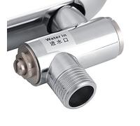 POENVFPO Brass Toilet Flush Valve, Intelligent Automatic Urinal Flusher with Sensor, Water-Saving Design for Bathrooms, Durable Chrome-Plated Finish
