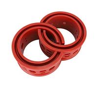 POENVFPO Car Shock Buffer SEBS Shock Buffer Spring Type E 122mm Red Pair Reduces Vibration Absorbs Suspension Noise Helps Raise Chassis for Daily Driving and Auto Maintenance (A)