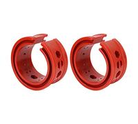 POENVFPO Car Shock Buffer SEBS Shock Buffer Spring Type E 122mm Red Pair Reduces Vibration Absorbs Suspension Noise Helps Raise Chassis for Daily Driving and Auto Maintenance (C)