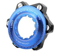 POENVFPO Center Lock Adapter, 6 Bolts Disc Brake Rotor Adapter for Converting Center Lock Hubs to Fit 6 Bolts Rotors (Black Blue)