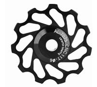 POENVFPO Ceramic Rear Derailleur Pulley, Bike Wheel Pulley Guide Roller, Lightweight and Durable, for Mountain Biking, Road Riding, Trail Adventures, and Off-Road Commuting