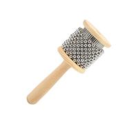 POENVFPO Children Cabasa Toy, Portable Wooden Steel Ball Hand Cranked Toy Percussion Instrument for Kids Beginner (Trumpet Cabasa