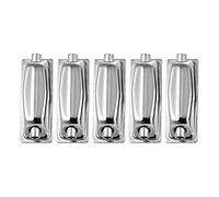POENVFPO Chrome Plated Double-End Snare Drum Claw Hooks, Metal Rectangular Replacement Parts, Resistant Hardware for Musicians