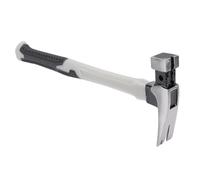 POENVFPO Composite Material Lightweight Camping Hammer, Ergonomic Rubber Grip Handle, Convenient Magnetic Function, Claw Shape for Tent Nail Pulling, High Strength & Durable (13oz)