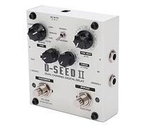 POENVFPO Delay Effect Stompbox, Metal Stereo Delay Pedal with 8 Modes, 2000MS, Looper, Tap Tempo, Favorite Recall, Dual Channel for Guitar Practice Recording Live Performance