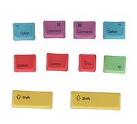 POENVFPO DIY KEYCAPS Colored PBT with Thermal Sublimation Process for Mechanical Keyboards [applicable scene: Keyboard lovers]