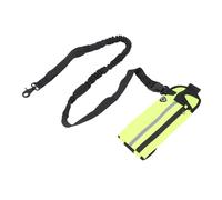 POENVFPO Dog Leash with Zipper Pouch, Waist Leash for Running Walking Hiking Training, Reflective Elastic Rope for Men Women, Adjustable Length for Pets, High Strength Nylon Material (Green)