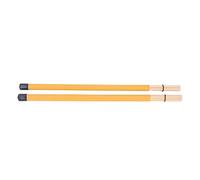 POENVFPO Drum Brush, Bamboo Handle for Easy Percussion and Excellent Sound, Lightweight Compact Design, with Portable Storage Bag, for Drum Kit Jazz Enthusiasts Beginners Band Members (Yellow)