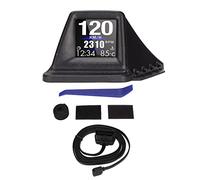 POENVFPO Dual Mode OBD and GPS Car HUD Display, 4 Alarm Multi Function Gauge with 8 Interfaces for All Vehicles