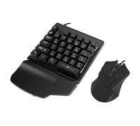 POENVFPO E-sports Keyboard of a Mouse Set Powerful Adaptation 35 Clear Keys Clear Keyboard Universal Game for the Black ABS Lover of the USB Wired Wired Game