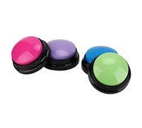POENVFPO Easy to Wear Plaque Talk Buttons Transparent Recording Sound Buttons for Pets Great Christmas Idea 4pcs