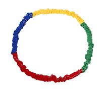 POENVFPO Elasticity Rope Toy, Polyester Surface Sensory Integration Exercise Stretch Circle for Kids, with High Elastic Latex Inner Ring for Outdoor Sport Game, 2.4m 4 People Play