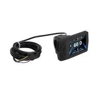 POENVFPO Electric Bike LCD Display, Speedometer with Backlit for Mountain Bike E-Scooter 22.2mm Handlebar 5pin Plug