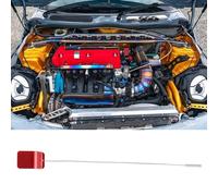 POENVFPO Engine Oil Dipstick CNC and SUS Oil Level Dip Stick 6 Color Options Precise Fluid Check Compact Replacement for Honda K20 Auto Modification (Red)
