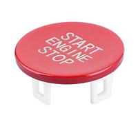POENVFPO Engine Start Button Red ABS Engine Start Stop Button 23mm Easy Replacement Ignition Switch for 3 Series G20 G05 X5 G06 X6 G07 X7 Drivers