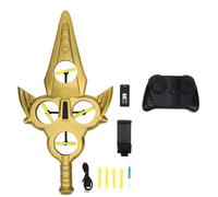 POENVFPO EPP RC Plane, 2.4G Foam Remote Control Airplane with One Key Takeoff Landing 3 Speed Modes Flip Hover Photo Video, for Kids Adults Beginners Pilots (Gold)
