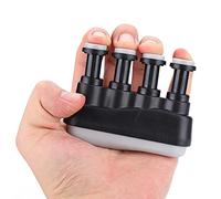 POENVFPO Finger Exerciser for Musicians, ABS Material, 4-7 Lbs, Portable Hand Strengthener for Guitar and Piano Players (Black)