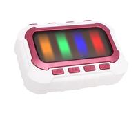 POENVFPO Fingertip Rhythm Game Machine, Portable LED Light Handheld Game with 4 Modes 4 Difficulty Levels for Hand Eye Coordination, Funny Speed Follow Challenge