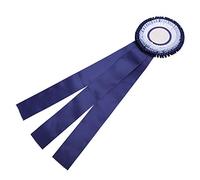 POENVFPO First Place Rosette Ribbon Badge, Exquisite Small Winner Medal Award Trophy for Science Fairs Sporting Events, with Blue Red Color Options (Blue)