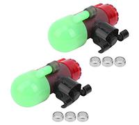 POENVFPO Fishing Rod Alarm, 2 Sets LED Sensor Light with Ultra High Brightness Sound Alarm Fishing Bells for Night Fish, Etc