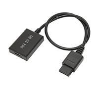 POENVFPO for N64 to HD Multimedia Interface Converter High Resolution 720P 1080P Support PAL NTSC Plug and Play Ideal for Retro Gamers Compact Size