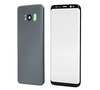 POENVFPO Front Screen Back of the Glass Coverage for S8, Which Consists of Resin Material, Compatible with S8, Assembly Kit Included (Silver)
