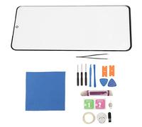 POENVFPO Glass Source Replacement Kit of the Front Lens for More G986 - Recommended Professional Installation - Black Color for Cracked Screens