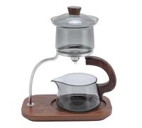 POENVFPO Glass Tea Pot Set with Magnetic Filter | High borosilicate glass, Water separation design, Ideal for Kungfu tea, Elegant and practical