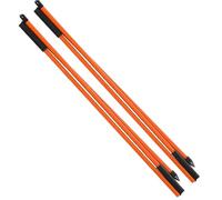 POENVFPO Golf Indicator Stick, 3- Fold Golf Auxiliary Trainer Direction Indicator Stick for Golfer (Orange)