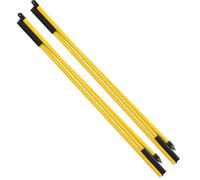 POENVFPO Golf Indicator Stick, 3- Fold Golf Auxiliary Trainer Direction Indicator Stick for Golfer (Yellow)