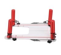 POENVFPO Golf Swing Training Mirror, Acrylic Club Practice Aid with 360 Degree Rotating Spring Tether and Hook Loop Fastener Directional Rods, for Improving Swing Accuracy and Muscle Memory