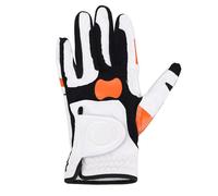 POENVFPO Golfing Grip Glove, Non Slip Silicone Design for Swing Control with Orange Silicone Area, Improves Chip Shots and Minimizes Hooks, for Daily Training and Practice (Size 18-19 (for Women))