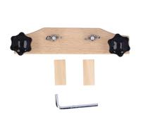 POENVFPO Guitar Bridge Clamp, Maple Wood and Metal Guitar Bridge Holding Repair Luthier Tool with Cork Spacers and L Wrench, for Home and Repair Stores