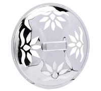 POENVFPO Guitar Cavity Cover Plate, Metal Silver Patterned Perforated Guitar Cover Resonator for Enhanced Sound