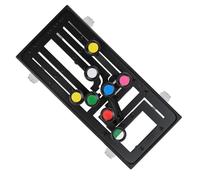 POENVFPO Guitar Learning System, Humanized Design with One Key Chord for Beginner, Transparent Material and 6 General Chords for Quick Learning (Black)