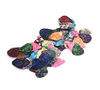 POENVFPO Guitar Picks 100 Pack, PVC Material, Colorful Assortment for Electric and Acoustic Guitar, with Storage Box